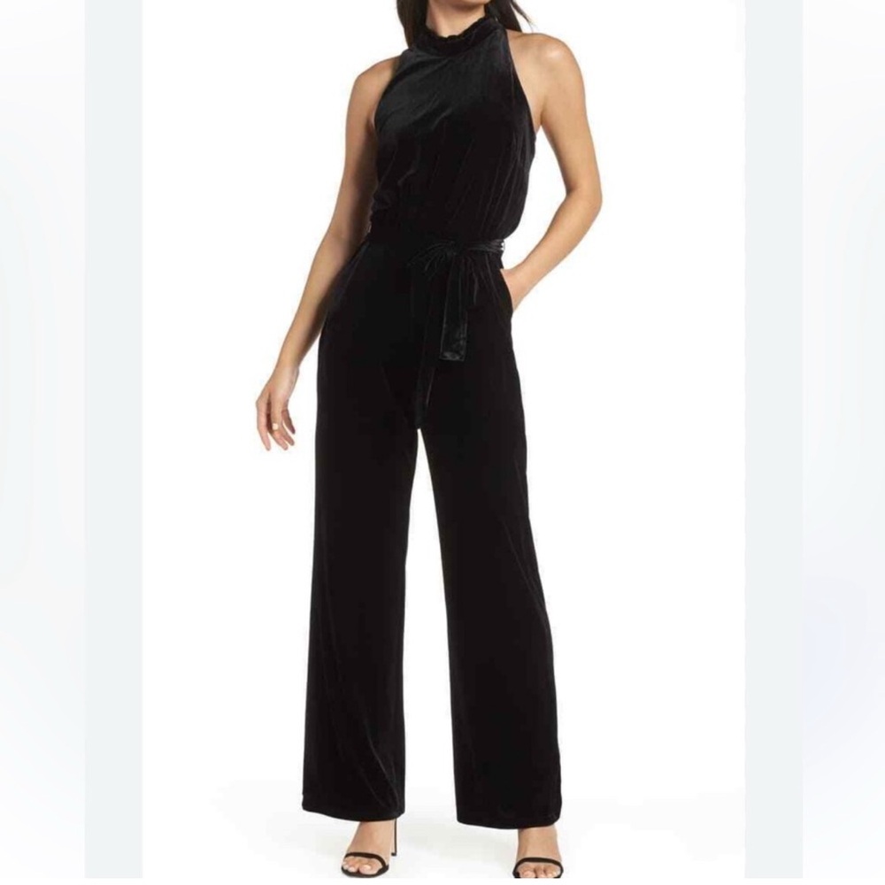 Elegant Black Halter Jumpsuit